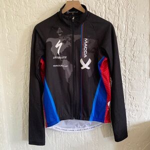 Panache Black Long Sleeve Profile Design Cycling Jersey Jacket Size Large